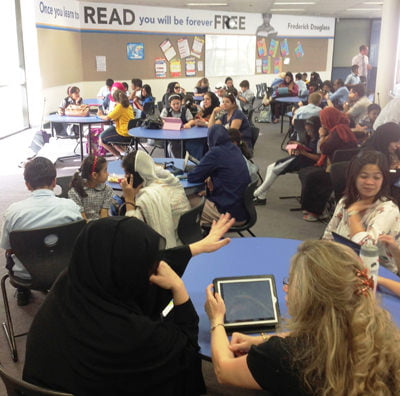 Parents learn educational use of iPads at Victoria International School of Sharjah