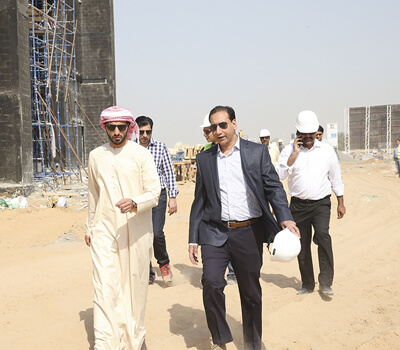 Sheikh Rashid bin Humaid visits 950 mil AED Read Development