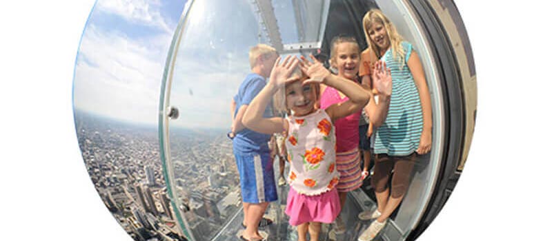 Stand above the City at The Willis Tower Skydeck Chicago