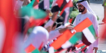Sheikh Mohammed makes school worker a social media hit