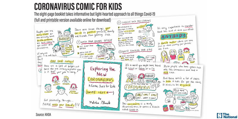 Coronavirus: Dubai school chiefs share comic book to ease pupils concerns