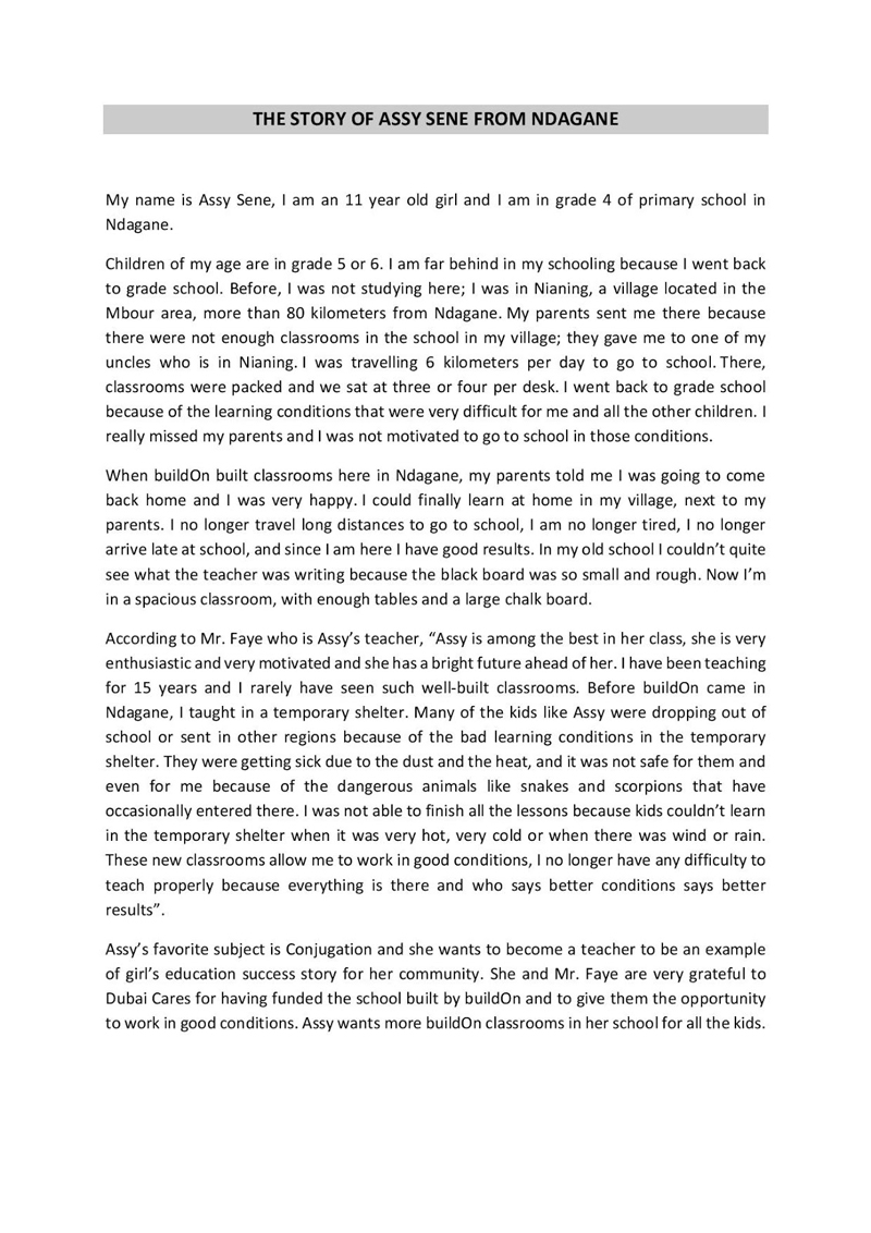 Holly Tighe on the importance of providing education for all