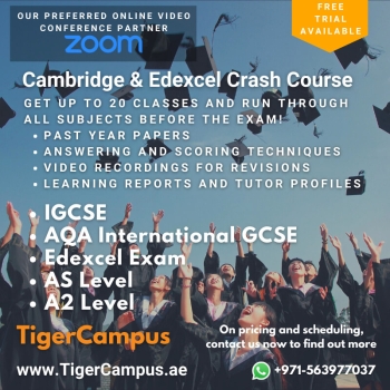 Cambridge/EdExcel Crash Course - TigerCampus UAE