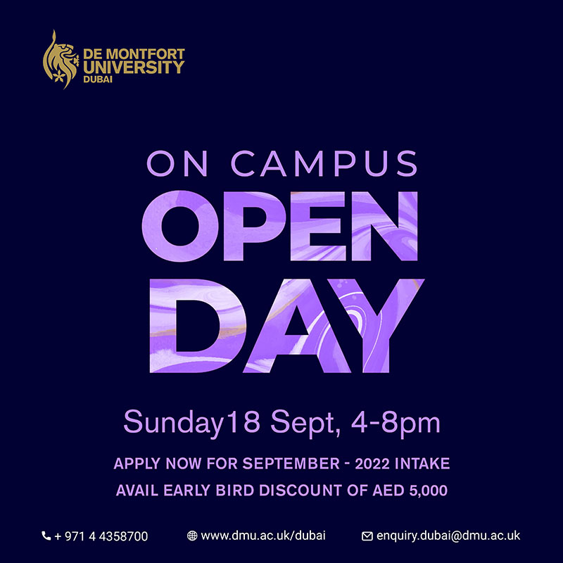 Open Day UK Hons Degree - De Montfort University Dubai