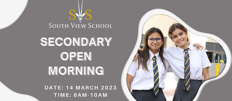 Secondary Open Morning - South View School Secondary Open Morning - South View School
