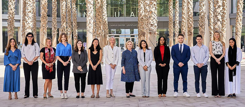 UAE: Hillary Clinton meets university students in Abu Dhabi