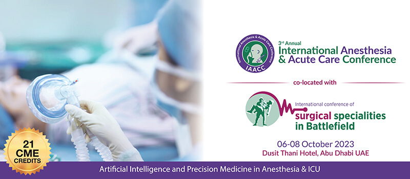 3rd Annual International Anesthesia and Acute Care 3rd Annual International Anesthesia and Acute Care