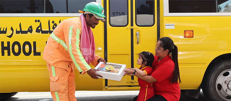 British Orchard Nursery Kids Give Ramadan Wellness Boxes to UAE Food Drivers British Orchard Nursery Kids Give Ramadan Wellness Boxes to UAE Food Drivers