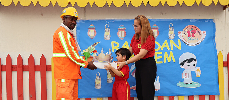 British Orchard Nursery Kids Give Ramadan Wellness Boxes to UAE Food Drivers British Orchard Nursery Kids Give Ramadan Wellness Boxes to UAE Food Drivers