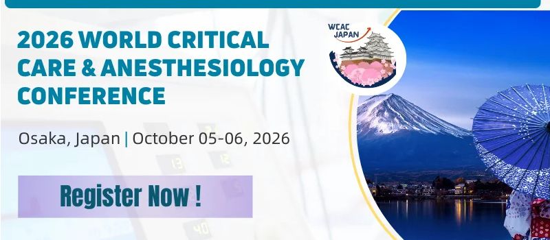 World Critical Care & Anesthesiology Conference 2026 World Critical Care & Anesthesiology Conference 2026