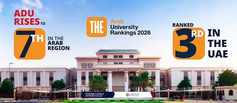 Abu Dhabi University Climbs Seven Places in THE Arab University Rankings 2026