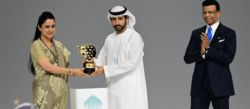 Sheikh Hamdan awards Indian educator with $1 million Gems global teacher prize