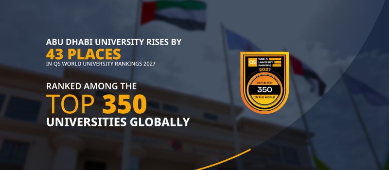 ADU Advances 43 Places to Rank 348th Globally in QS World University Rankings 2027